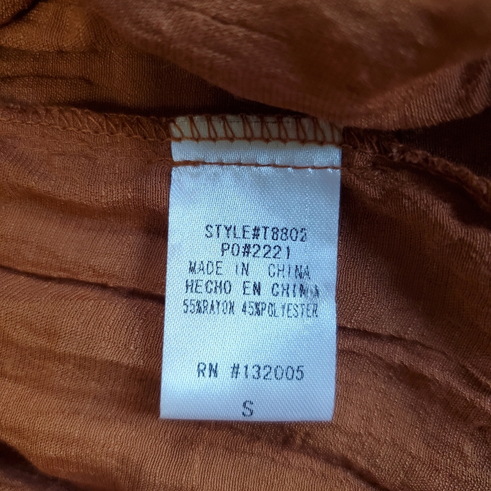 Anthropologie Entro Peasant Embroidered Bohemian Top Size Small - Picture 5 of 7